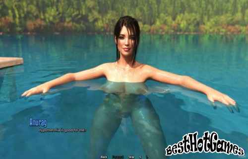 Une demi-sœur folle nage nue dans les bois et se fait prendre