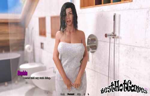 淫蕩的繼兄在淋浴時意外撞見了豐滿的繼妹