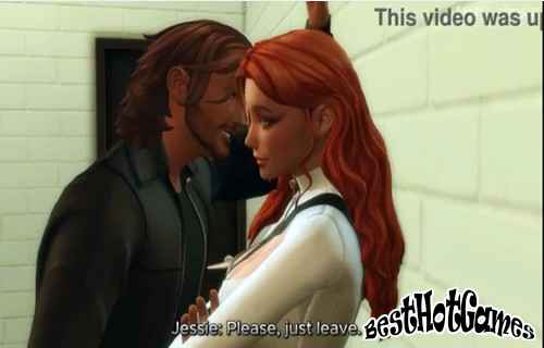 一個無家可歸的男人在學校和一個紅髮女子發生性關係