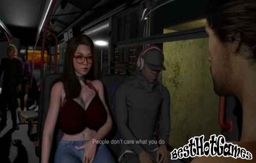 Asian girl with big tits gets fucked on a bus